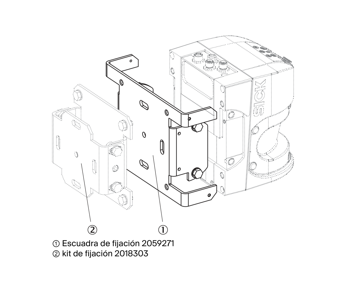 [Klever Portal:8271:56e2c45415f9] SICK Escuadra inoxidable para reequipamiento de LMS5xx - Escuadra de fijación LMS5xx