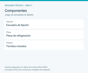 SICK Juego de escuadras con placa de refrigeración - Juego de escuadras de fijación