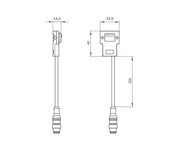 SICK Conector de sistema M12 de 8 polos para deTec y deTem - SP1-1200