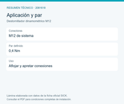 SICK Destornillador dinamométrico de 0,4 Nm para conectores M12 - Destornillador dinamométrico M12
