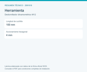 SICK Destornillador dinamométrico de 0,4 Nm para conectores M12 - Destornillador dinamométrico M12