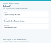 SICK Filtro de polarización para Lector63x e InspectorP63x - Filtro de polarización Lector63x/InspectorP63x