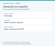 SICK Filtro de polarización para Lector63x e InspectorP63x - Filtro de polarización Lector63x/InspectorP63x