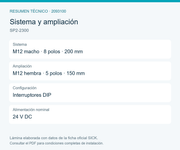 SICK Conector de sistema con ampliación para deTec y deTem - SP2-2300