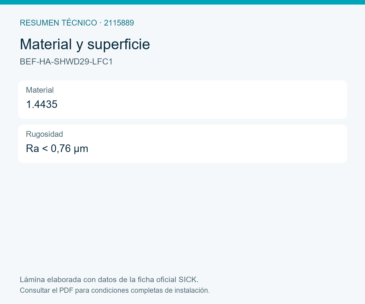 [Klever Portal:8341:07ec6cb3f440] SICK Adaptador soldado D29 - BEF-HA-SHWD29-LFC1