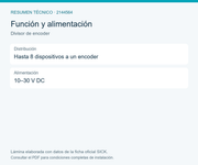 SICK Distribuidor para hasta ocho dispositivos - Divisor de encoder