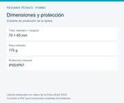 SICK Cubierta para objetivos compactos de montura C - Cubierta de protección de la óptica