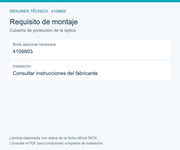 SICK Cubierta para objetivos compactos de montura C - Cubierta de protección de la óptica