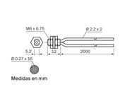 SICK Fibra óptica flexible M6 para palpado - LL3-DR01