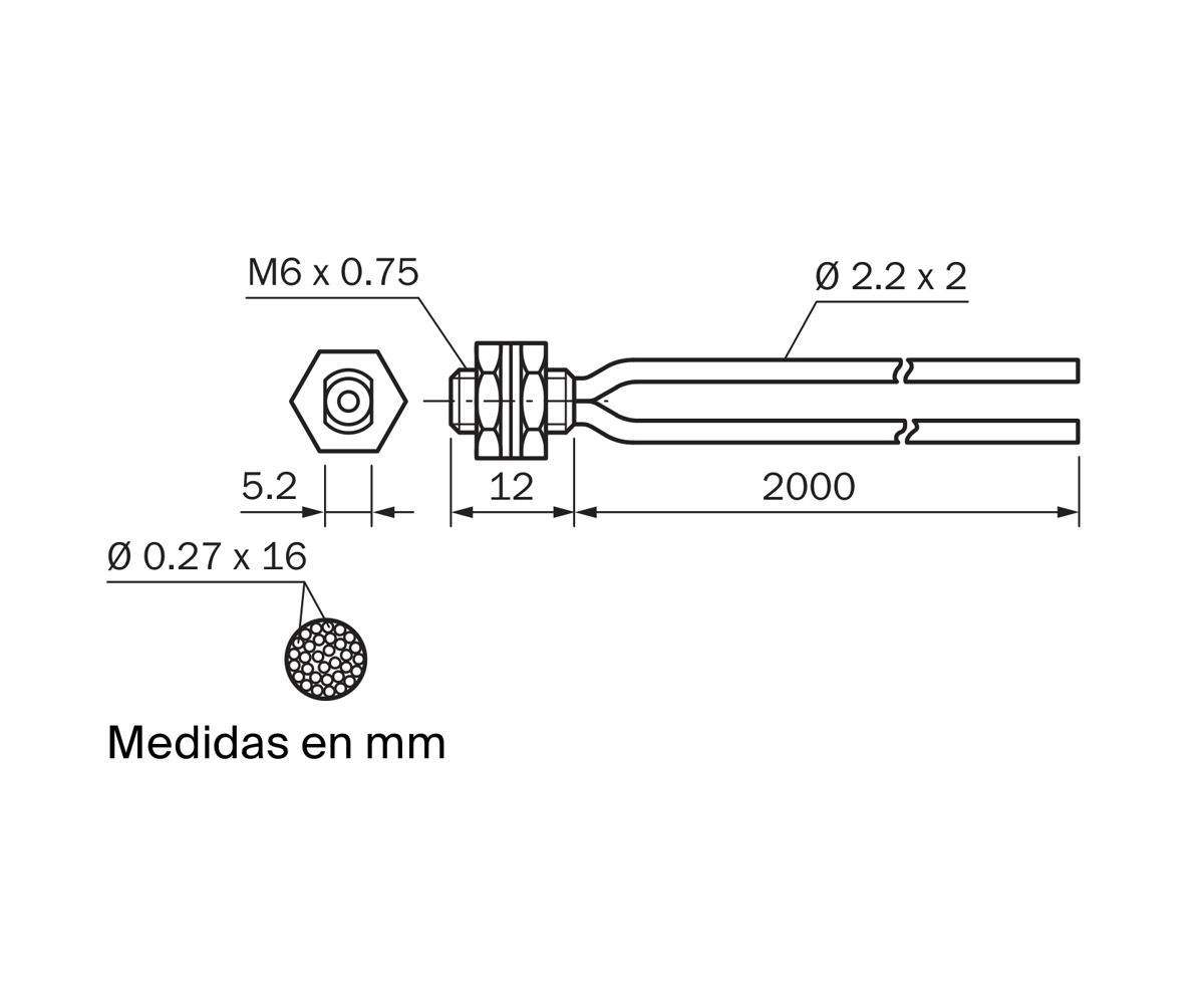 [Klever Portal:8390:d412b2272866] SICK Fibra óptica flexible M6 para palpado - LL3-DR01