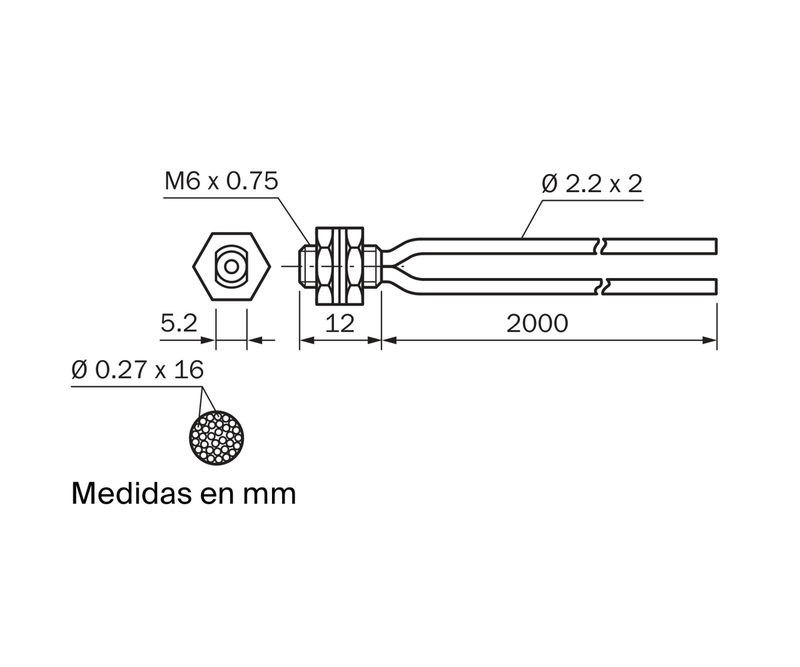 [Klever Portal:8390:d412b2272866] SICK Fibra óptica flexible M6 para palpado - LL3-DR01