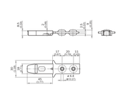 SICK Accionador recto para TR110 Lock - TR110-XAS
