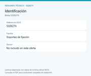 SICK Brida de fijación de acero cincado - Brida 5326274