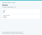 SICK Tornillos de seguridad, envase de diez unidades - Tornillos de seguridad M4 × 18