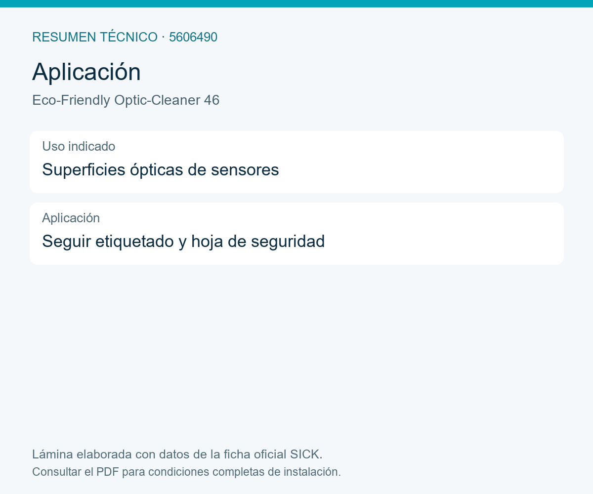 [Klever Portal:8441:4b04e4a94ebb] SICK Limpiador óptico de 500 ml - Eco-Friendly Optic-Cleaner 46