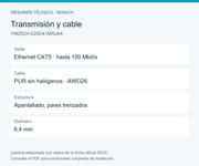 SICK Cable Ethernet M12 D a RJ45, 2 m - YM2D24-020EA1MRJA4