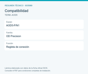 SICK Regleta de conexión de doce polos para OD Precision - TERM.-AOD5