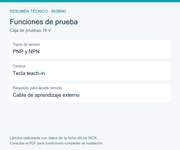 SICK Comprobador portátil para sensores PNP y NPN - Caja de pruebas 18 V