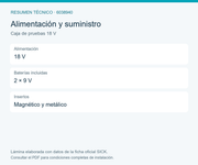 SICK Comprobador portátil para sensores PNP y NPN - Caja de pruebas 18 V