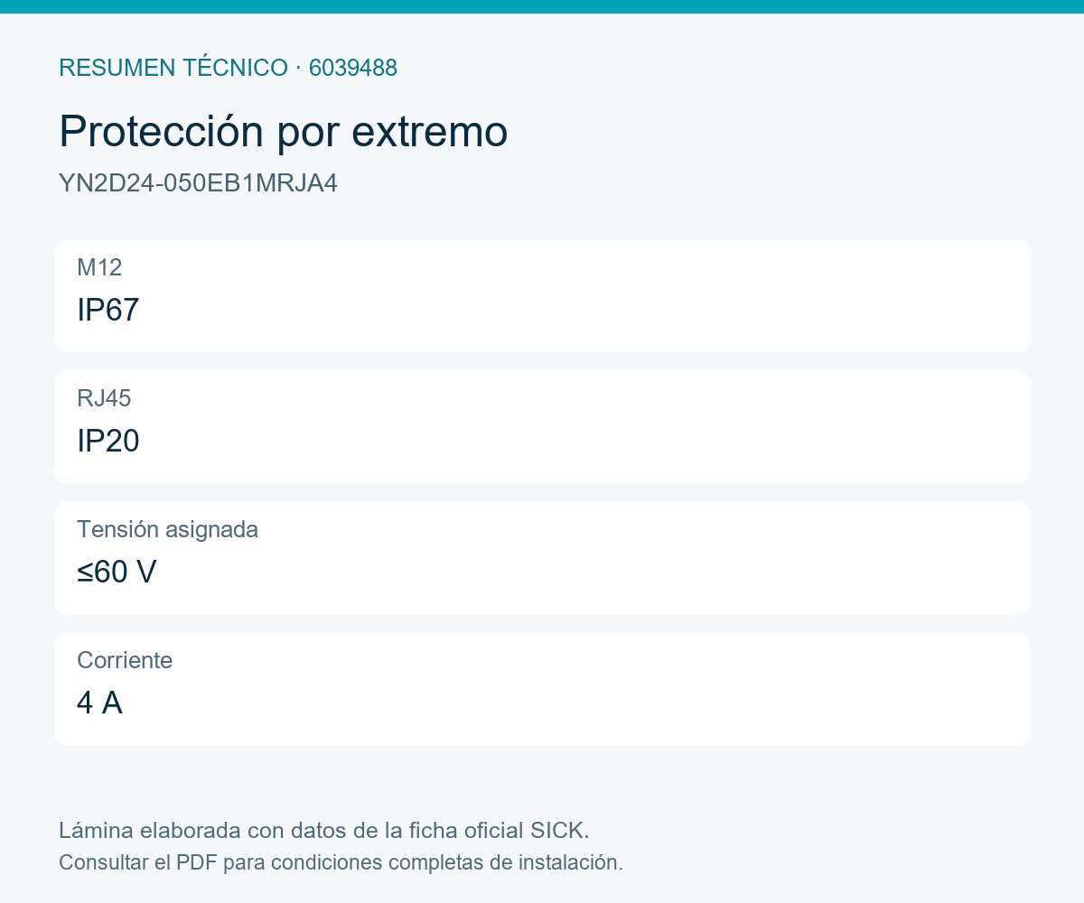 [Klever Portal:8497:54226d31ed0e] SICK Cable Ethernet M12 D a RJ45, 5 m - YN2D24-050EB1MRJA4