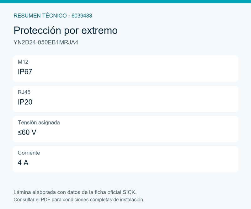 [Klever Portal:8497:54226d31ed0e] SICK Cable Ethernet M12 D a RJ45, 5 m - YN2D24-050EB1MRJA4