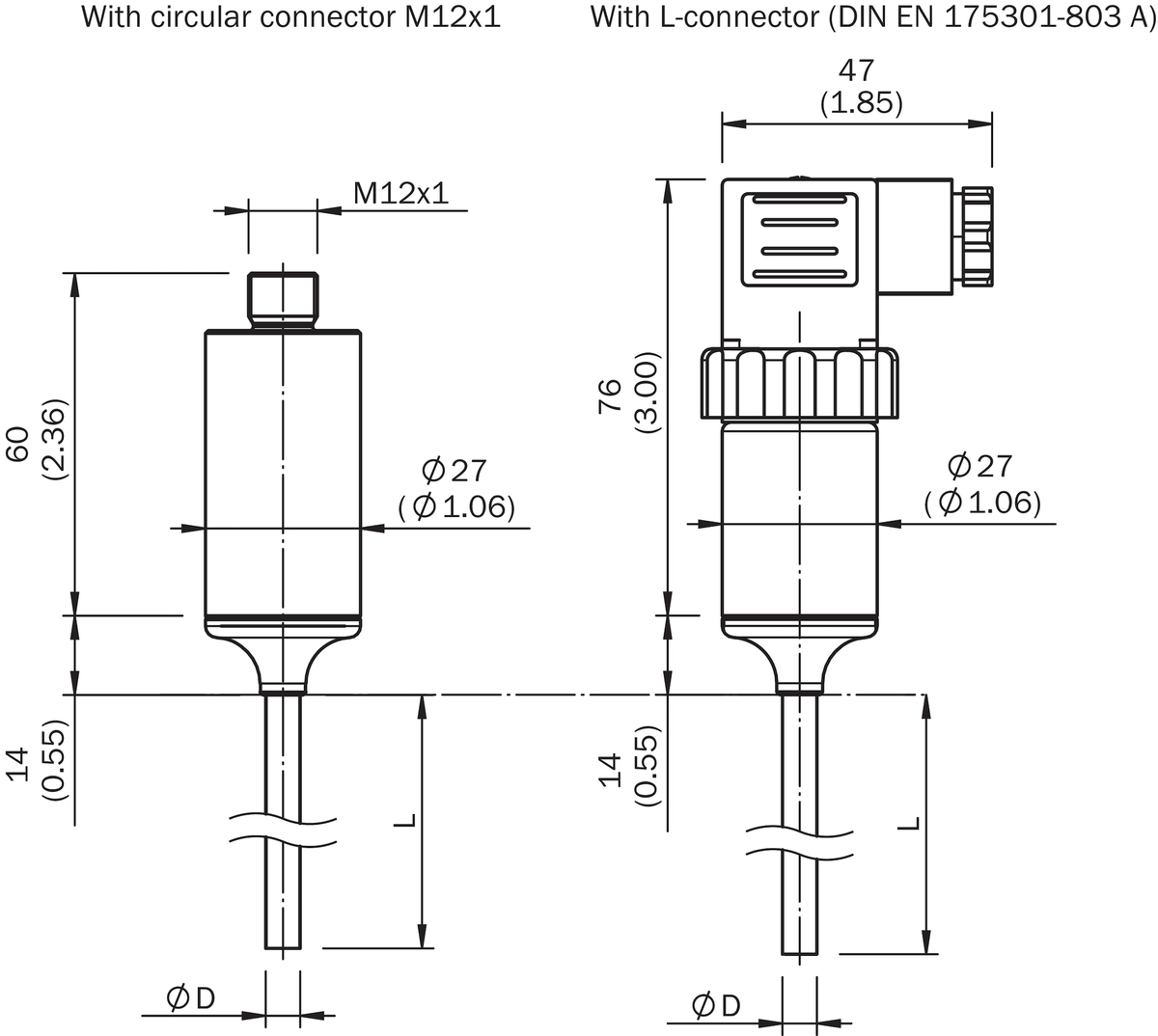 [Klever Portal:8540:1e08f0a6235d] SICK Sensor de temperatura Pt100 de cuatro hilos - TCT-1PAZZ1506MZ