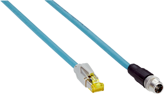 SICK Cable Ethernet CAT6A M12 X a RJ45, 10 m - YM2X18-100EG2MRJA8
