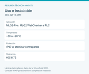 SICK Distribuidor M12 en T para MLG2 y PLC - SBO-02F12-SM1