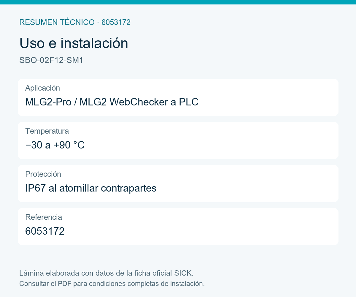 [Klever Portal:8562:ee14736c7711] SICK Distribuidor M12 en T para MLG2 y PLC - SBO-02F12-SM1