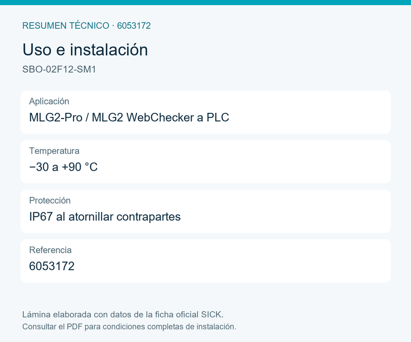 [Klever Portal:8562:ee14736c7711] SICK Distribuidor M12 en T para MLG2 y PLC - SBO-02F12-SM1