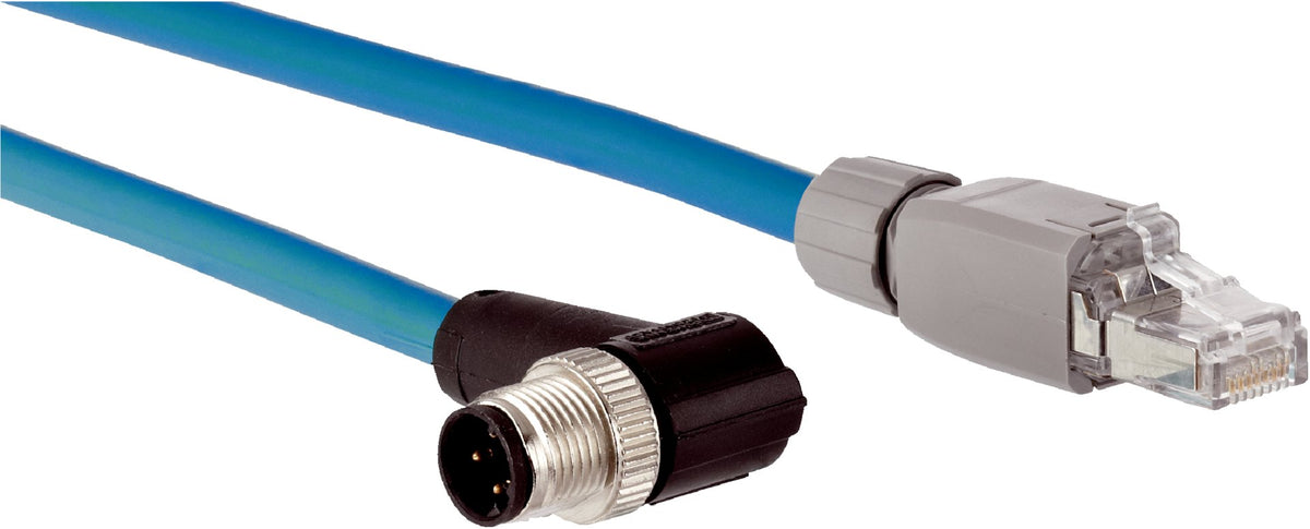 [Klever Portal:8579:6da841eb6118] SICK Cable Ethernet RJ45 a M12 D acodado, 10 m - SSL-2J04-F10MZS02 · Imagen principal