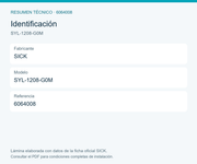 SICK Separador Ethernet y alimentación para OD5000 y DXV - SYL-1208-G0M