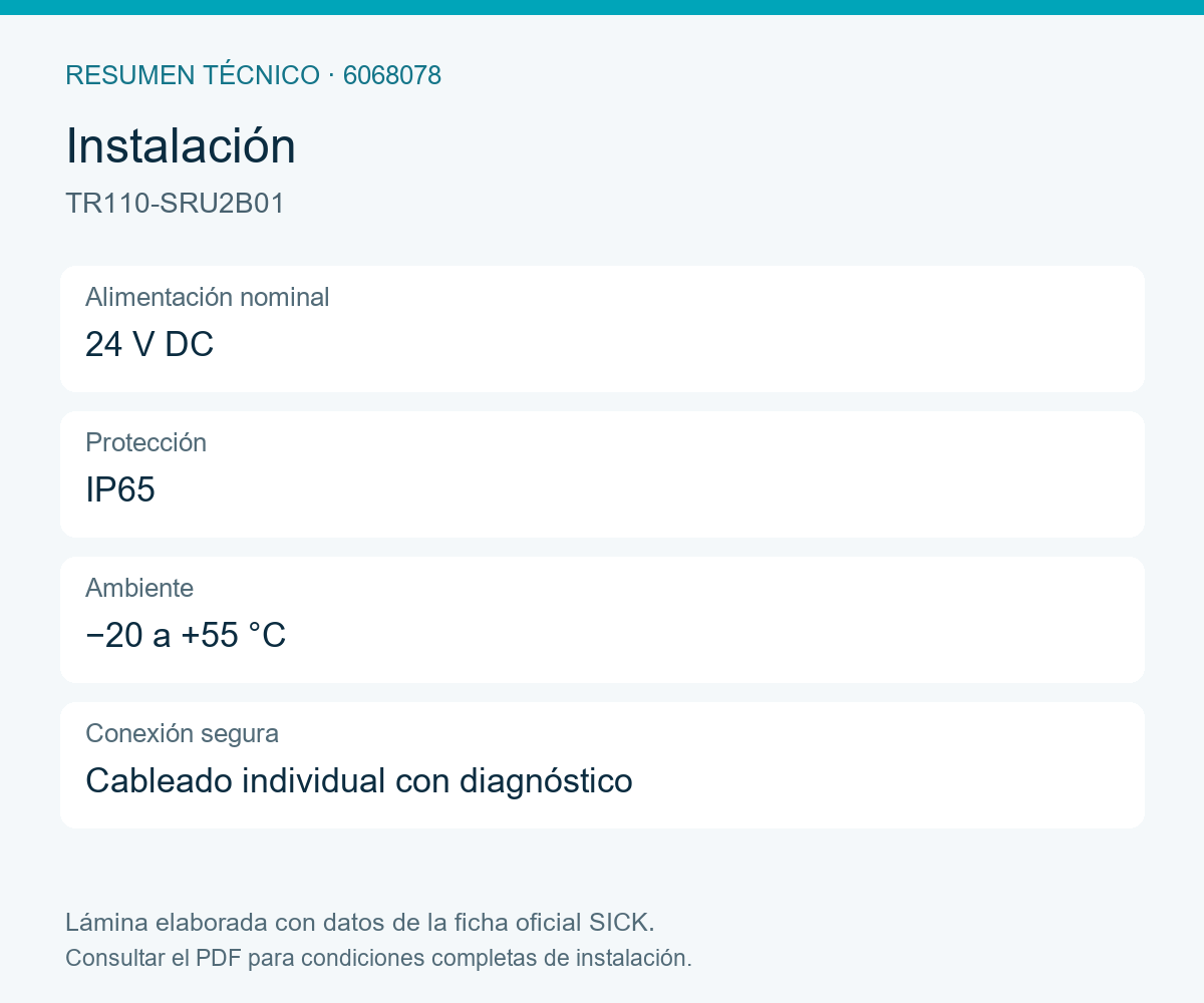 [Klever Portal:8592:3450f8a5e4e8] SICK Dispositivo de bloqueo de seguridad RFID - TR110-SRU2B01