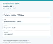 SICK Antena combinada exterior para TDC-E2xx - Antena LTE/WLAN/GPS