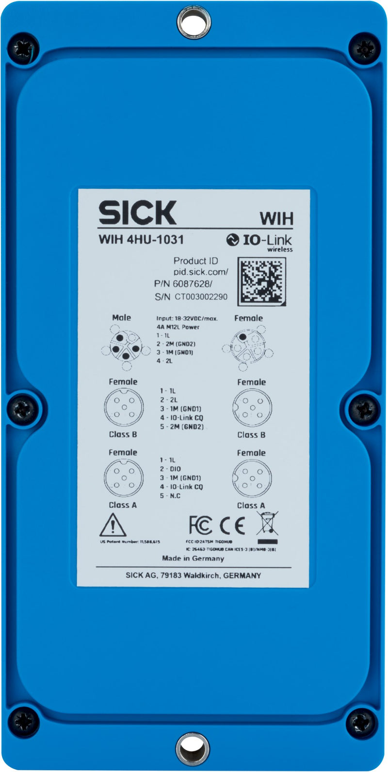 [Klever Portal:8631:759130b960ef] SICK Hub IO-Link Wireless de cuatro puertos - WIH 4HU-1031