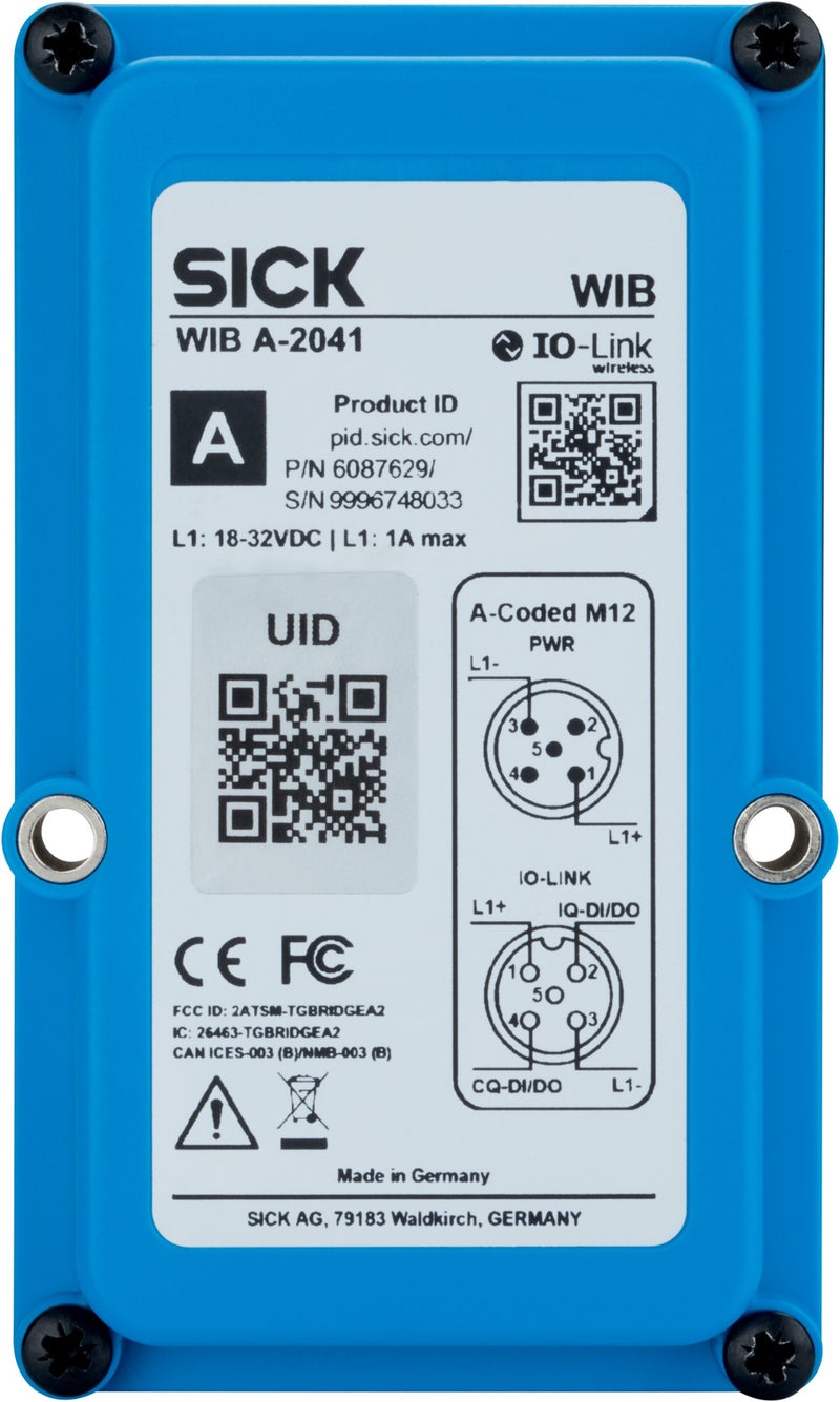 [Klever Portal:8640:b86d1e98f09d] SICK Puente IO-Link Wireless clase B - WIB B-2041