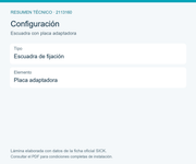 SICK Escuadra de fijación con placa adaptadora - Escuadra con placa adaptadora