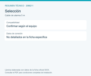 SICK Cable de alarma de cinco metros - Cable de alarma 5 m
