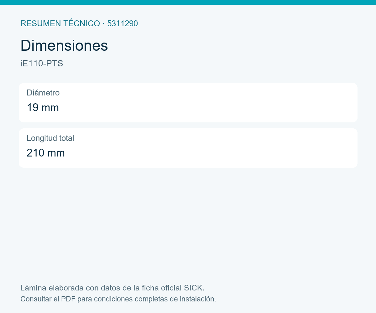 [Klever Portal:8691:bd5605d1e2c6] SICK Resorte tensor para interruptores de cable - iE110-PTS