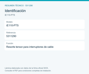 SICK Resorte tensor para interruptores de cable - iE110-PTS
