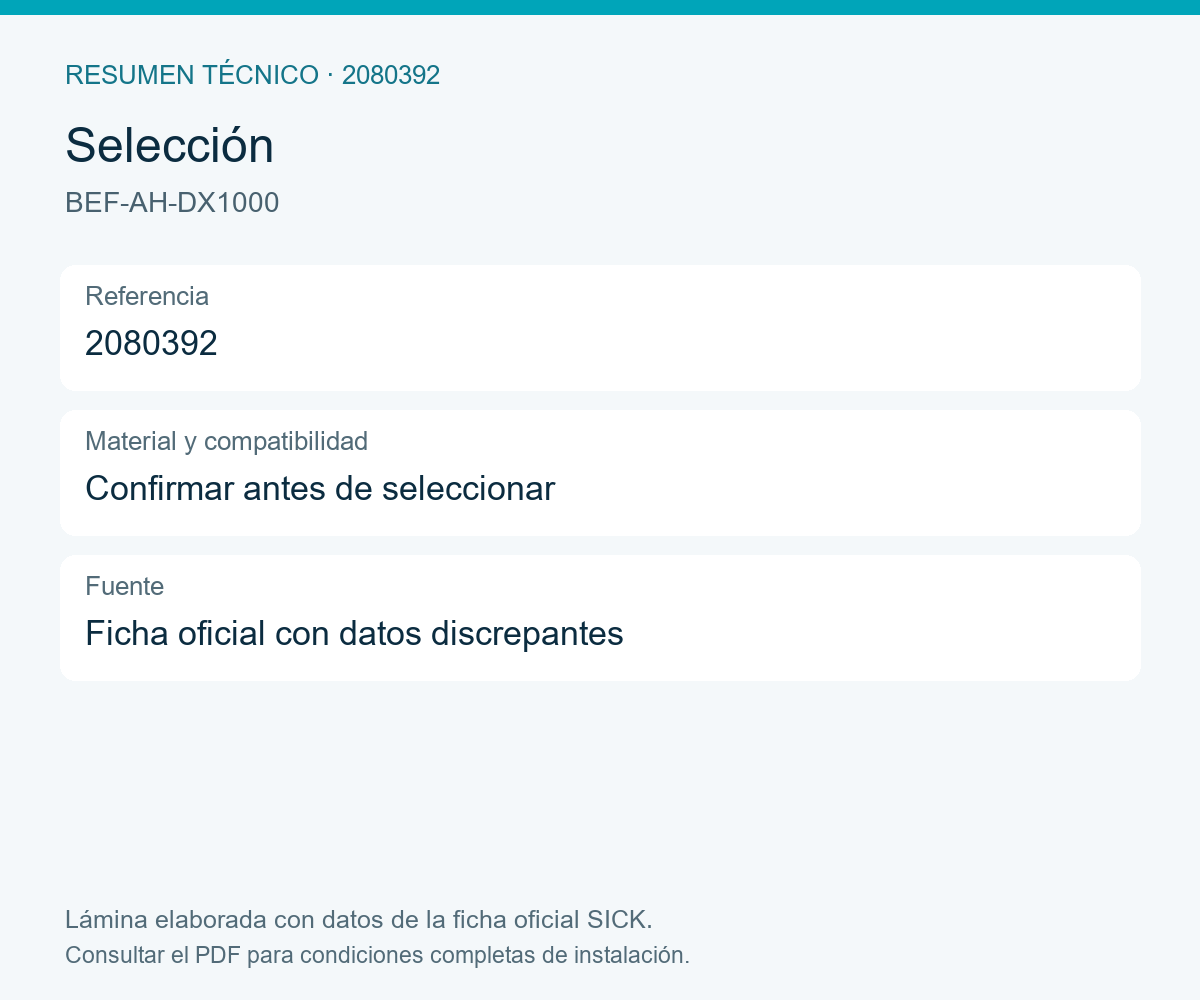 [Klever Portal:8697:17810a808c00] SICK Soporte de alineación horizontal y vertical - BEF-AH-DX1000