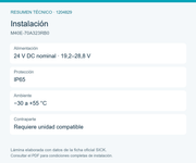 SICK Receptor de cortina de seguridad de 1.800 mm - M40E-70A323RB0
