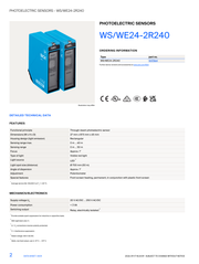SICK WS/WE24-2R240