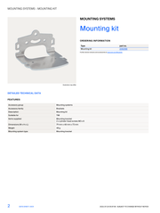 SICK Mounting kit 2082188