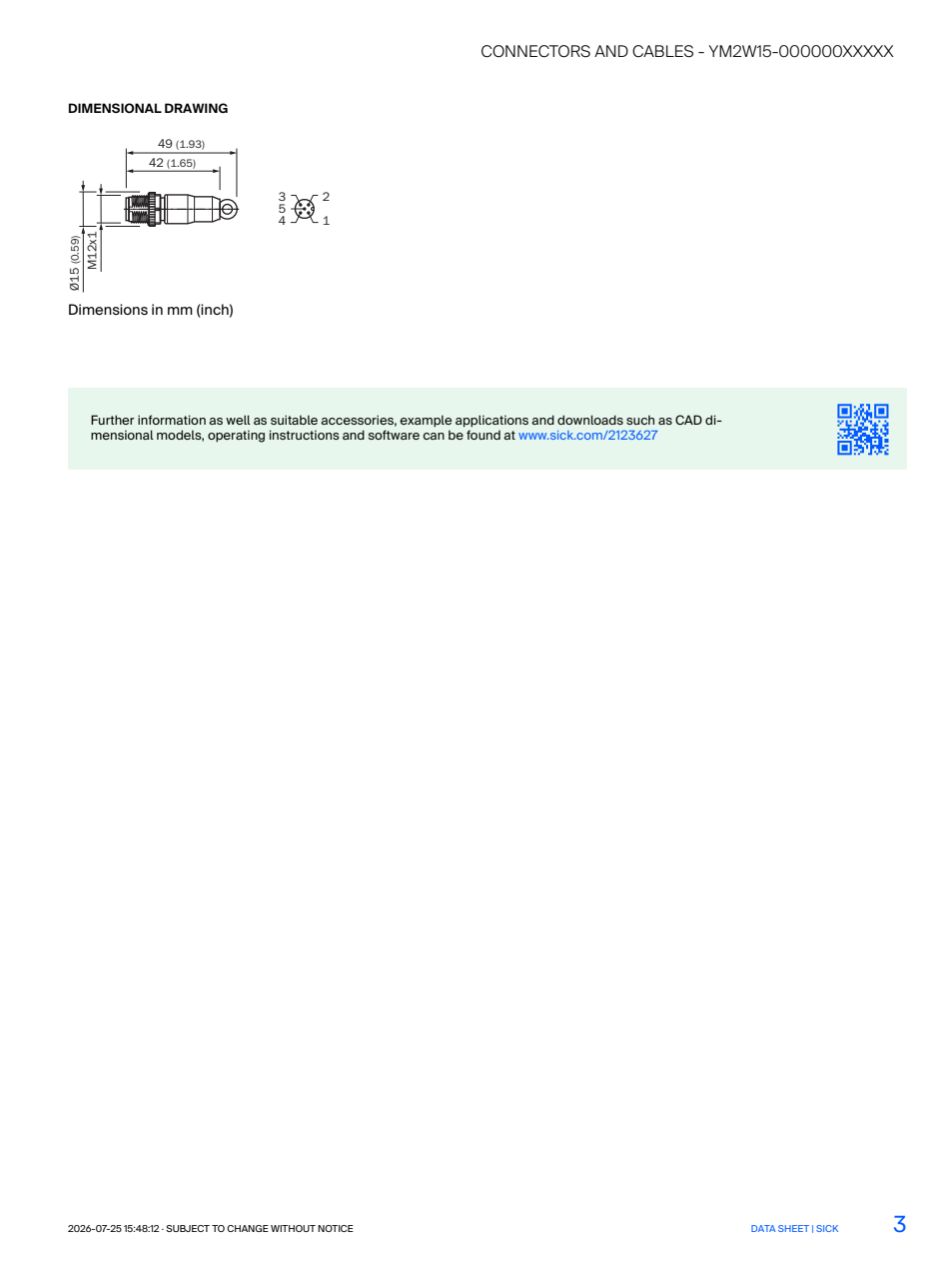 [Klever Portal:8851:15765f68040e] SICK YM2W15-000000XXXXX