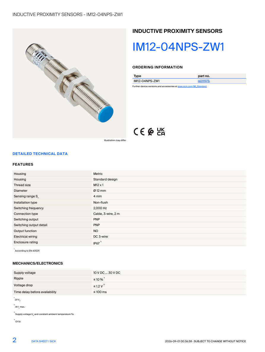 [Klever Portal:8930:e5436b9c8204] SICK IM12-04NPS-ZW1