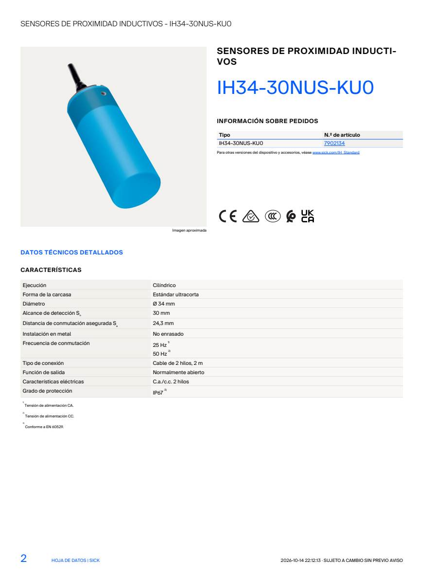[Klever Portal:8953:fd320fa89d76] SICK IH34-30NUS-KU0